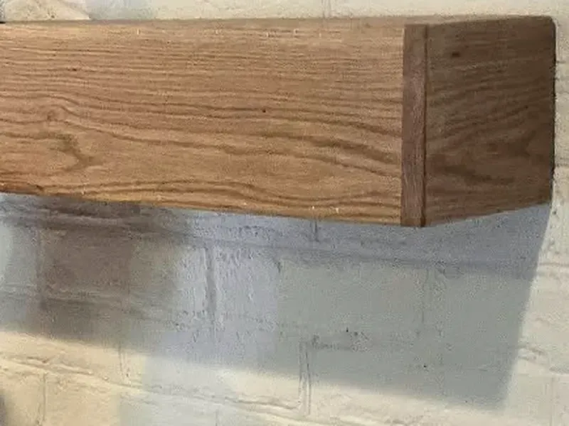Close-up of real wood grain on a piece built by Chava Grain & Beam by Chava Home Design